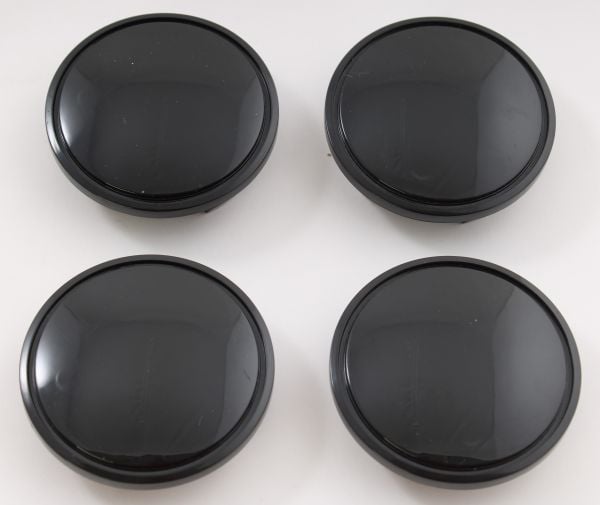 Set of 4 New Replacement Volkswagen Black Center Cap 3B7-601-171 for Multiple Models CAP9696