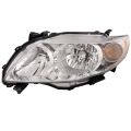 Halogen Headlight Left Driver CAPA Certified Fits 2009-2010 Toyota Corolla Base/CE/LE/XLE Model USA Built