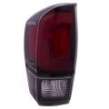 Tail Light Black Bezel CAPA Certified Left Driver Fits 2017-2019 Toyota Tacoma