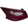 Outer Tail Light With Smoked Lens Left Driver Fits 2017-18 Nissan Altima SR Models Sedan