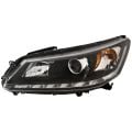 Headlight W/LED DRL Halogen CAPA Certified Left Hand Driver Side Fits 2013-2015 Honda Accord Sedan EX-L/Touring 3.5L Eng