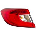 Tail Light Left Driver CAPA Certified Fits 2018-2022 Honda Accord Sedan