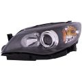 Headlight Black CAPA Certified Left Hand Driver Side Fits 2008-2011 Subaru Impreza WRX (08 2.5i/09 2.5i/2.5i Premium Model)