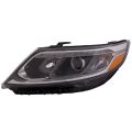 Halogen Headlight With LED Accents CAPA Certified Left Driver Fits 2014-2015 KIA Sorrento EX/SX Models