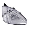 Halogen Headlight Right Passenger Side Fits 2002-2003 Honda Civic Si Hatchback 3-Door