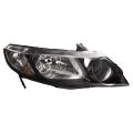 Headlight For Honda Civic 06-11 Sedan CAPA Certified Halogen Headlamp Right Hand Passenger Side