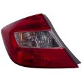 Tail Light Left Driver Side Assembly Replacement For Honda Civic 2012 4 Door Sedan.